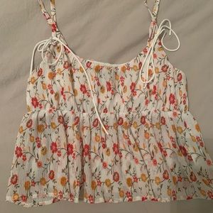 Forever21 tie crop top